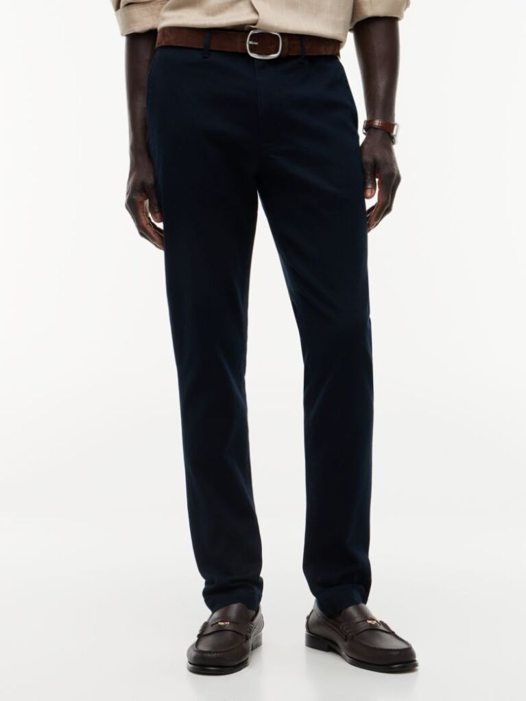 Blue 1985 Bleecker Slim Twill Chinos  Men