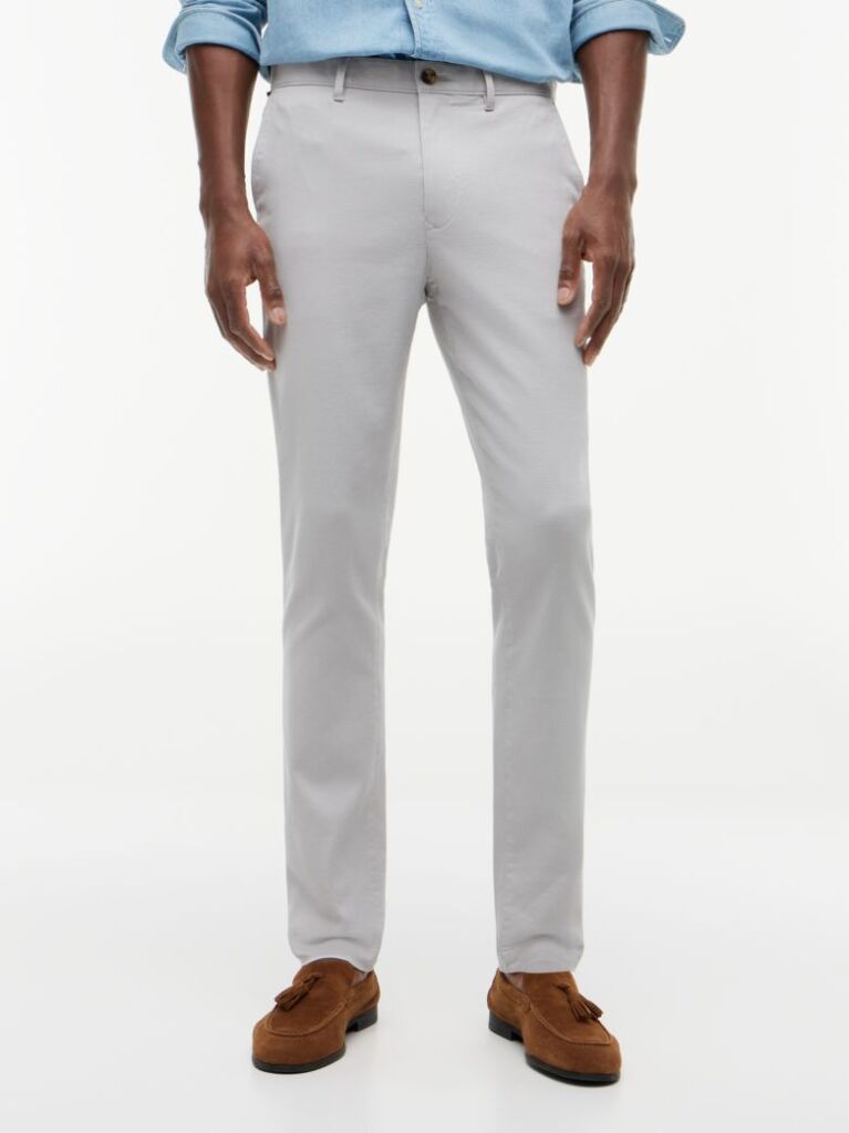 Grey 1985 Bleecker Slim Twill Chinos  Men
