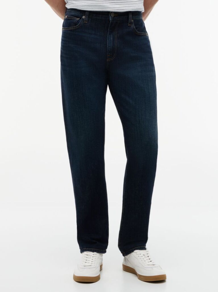 Blue Denton Slim Straight Jeans  Men