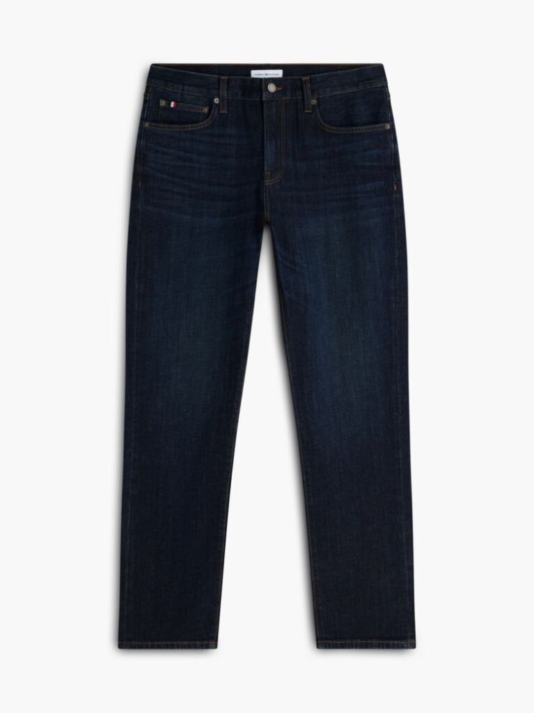Blue Denton Slim Straight Jeans  Men