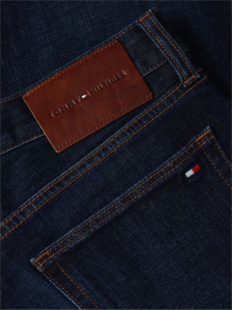 Blue Denton Slim Straight Jeans  Men