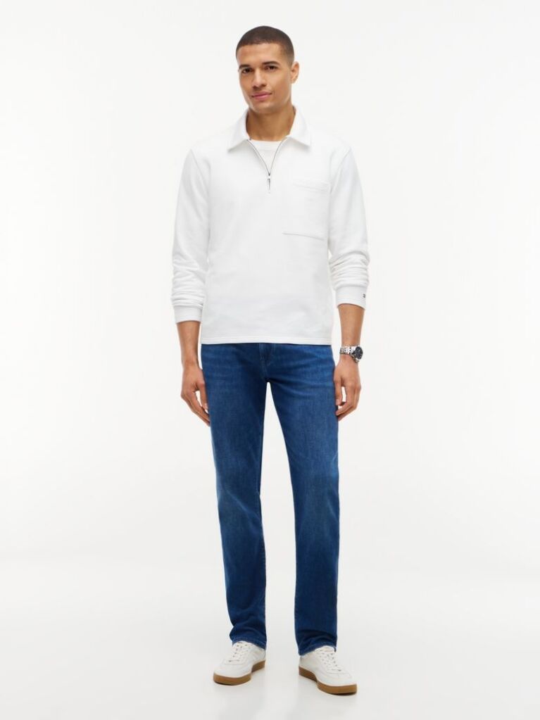 Blue Denton Slim Straight Leg Jeans  Men