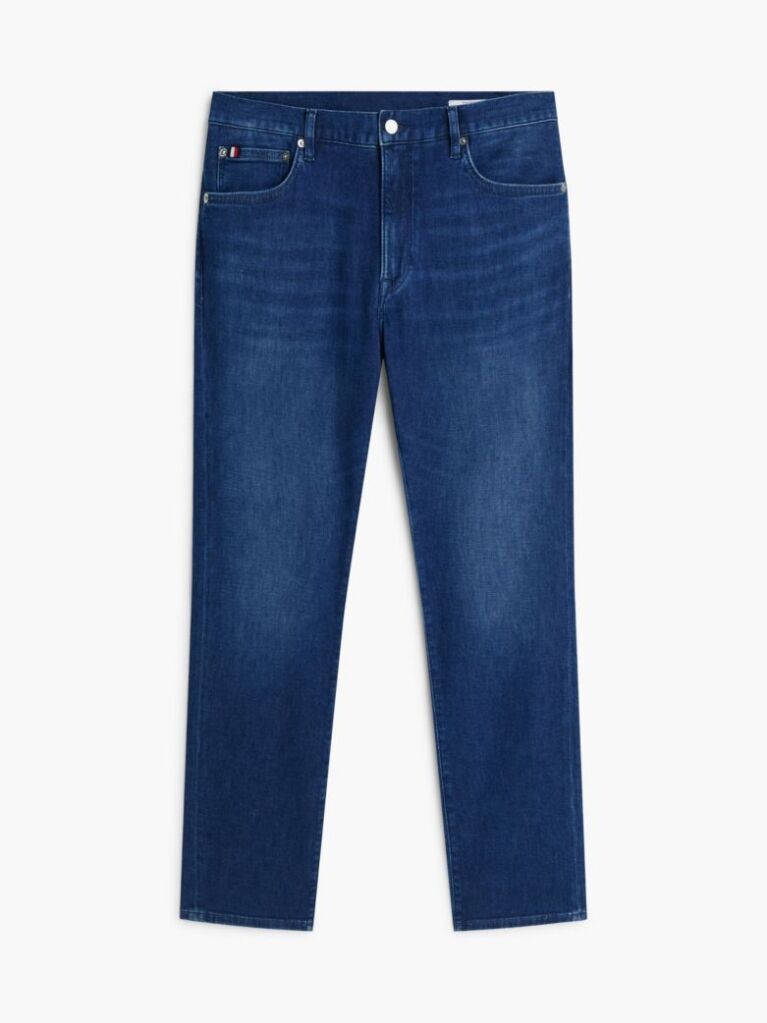 Blue Denton Slim Straight Leg Jeans  Men