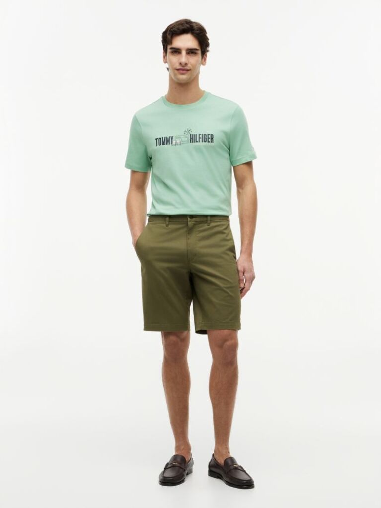 Green Logo Graphic Jersey T-Shirt  Men