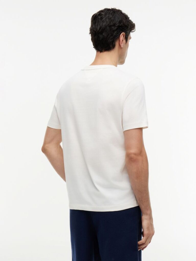 Beige Logo Graphic Jersey T-Shirt  Men