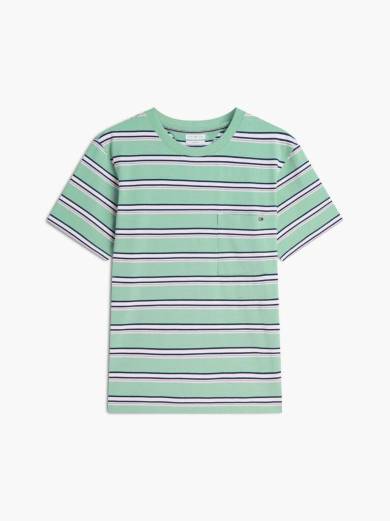 Multi Mixed Stripe Relaxed Jersey T-Shirt  Men