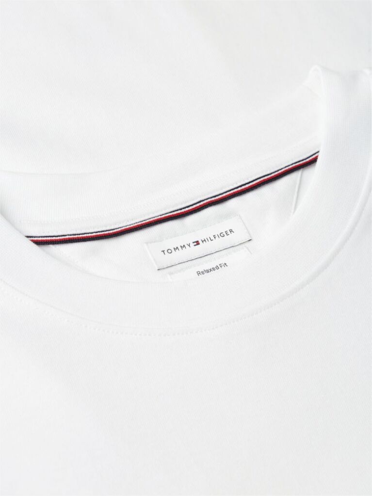 White Mixed Texture T-Shirt  Men
