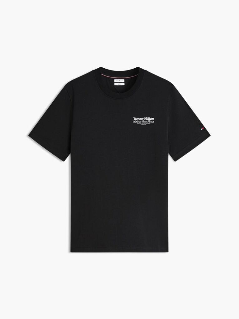 Black Back Graphic Jersey Crew Neck T-Shirt  Men