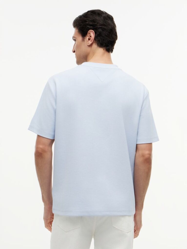 Blue Jacquard Rope Logo Relaxed T-Shirt  Men