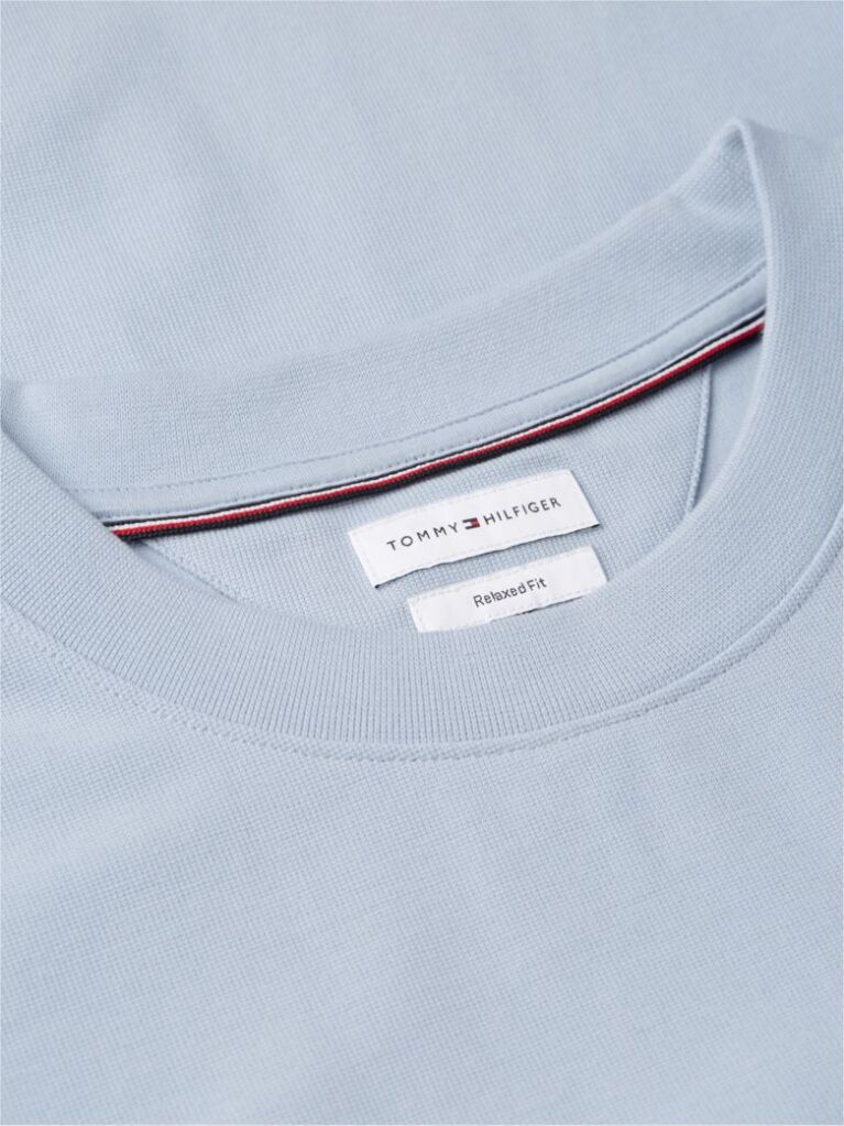 Blue Jacquard Rope Logo Relaxed T-Shirt  Men