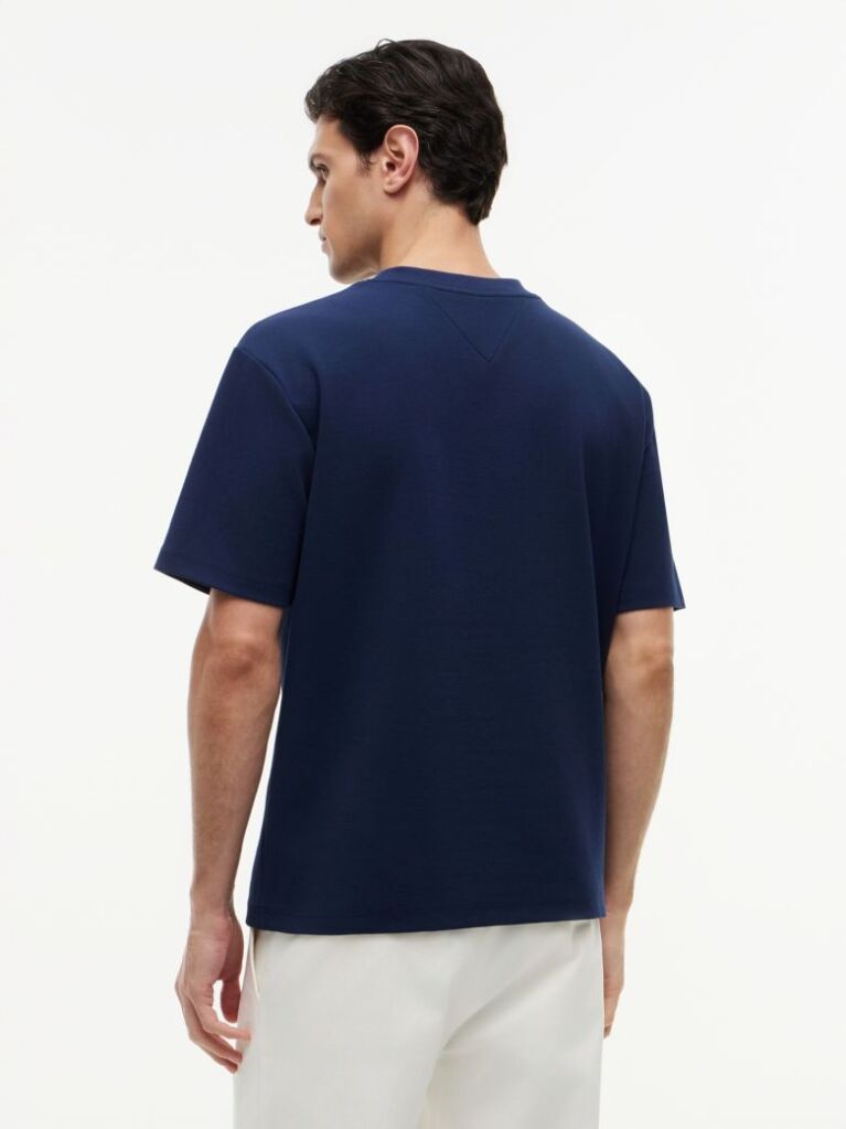 Blue Jacquard Rope Logo Relaxed T-Shirt  Men