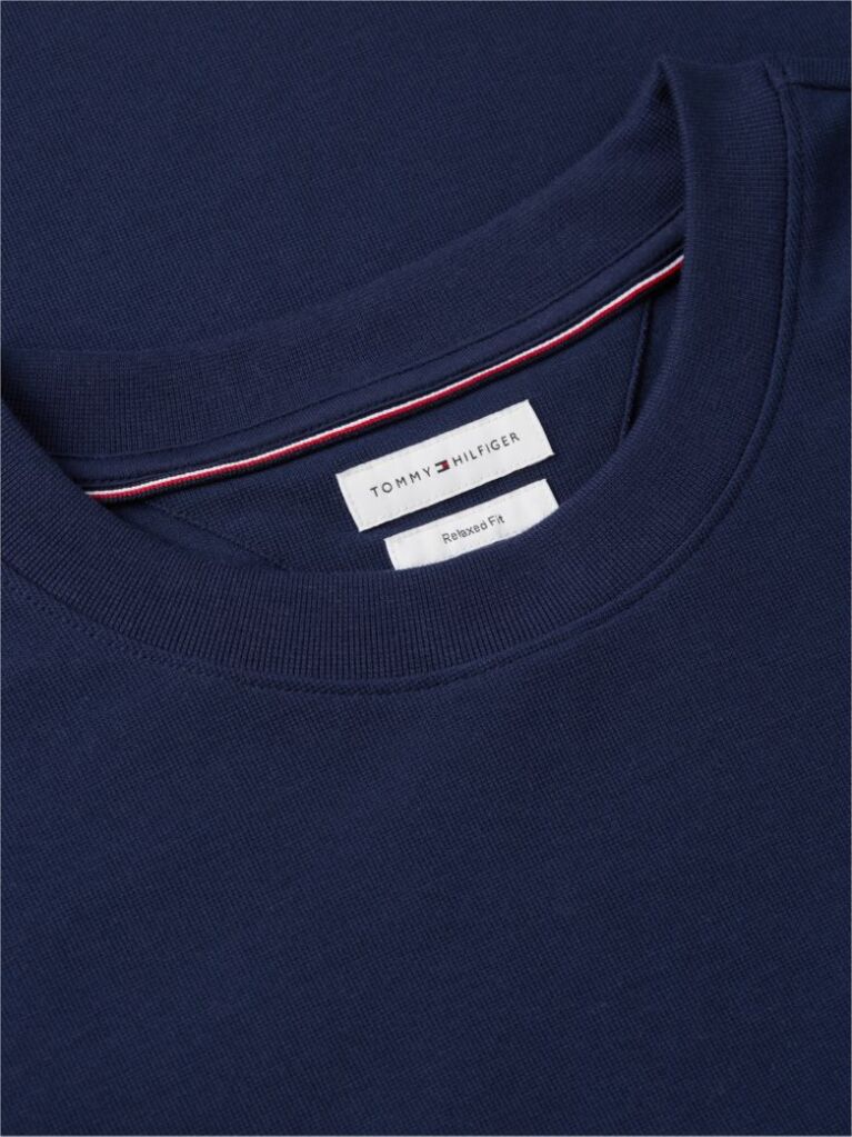 Blue Jacquard Rope Logo Relaxed T-Shirt  Men