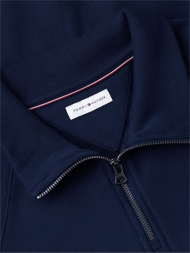 Blue Flag Logo Raglan Relaxed Quarter-Zip Jumper  Men