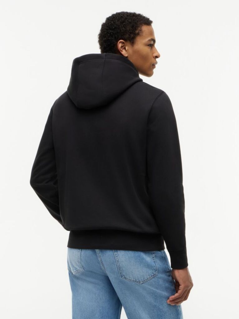 Black Logo French Terry Hoody  Men