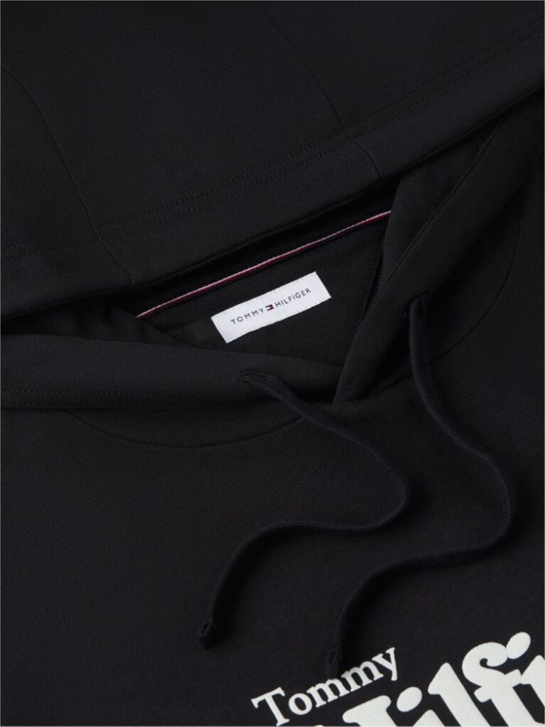 Black Logo French Terry Hoody  Men