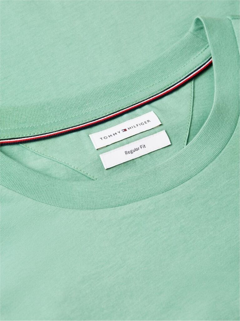 Green Logo Jersey Crew Neck T-Shirt  Men