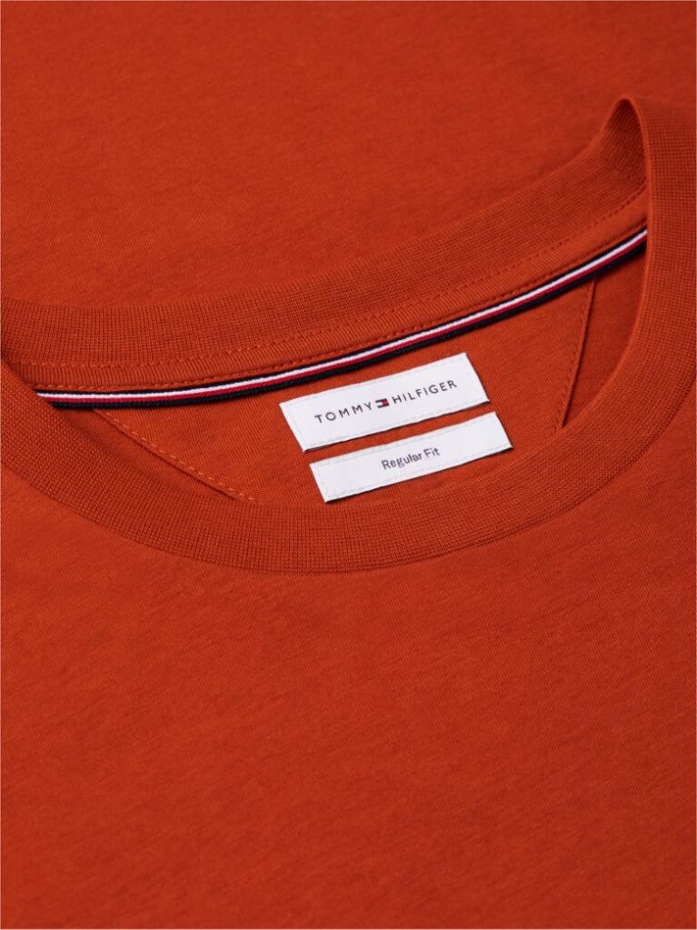 Orange Logo Jersey Crew Neck T-Shirt  Men