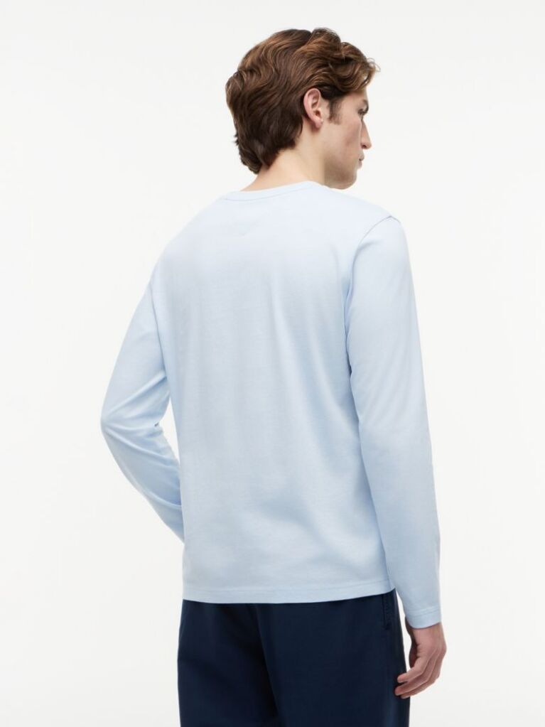 Blue Logo Long Sleeve T-Shirt  Men