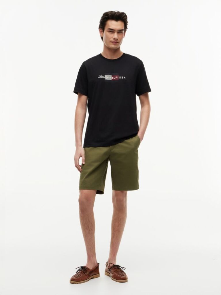 Μαύρο T-shirt Με Σημαία  Άνδρες