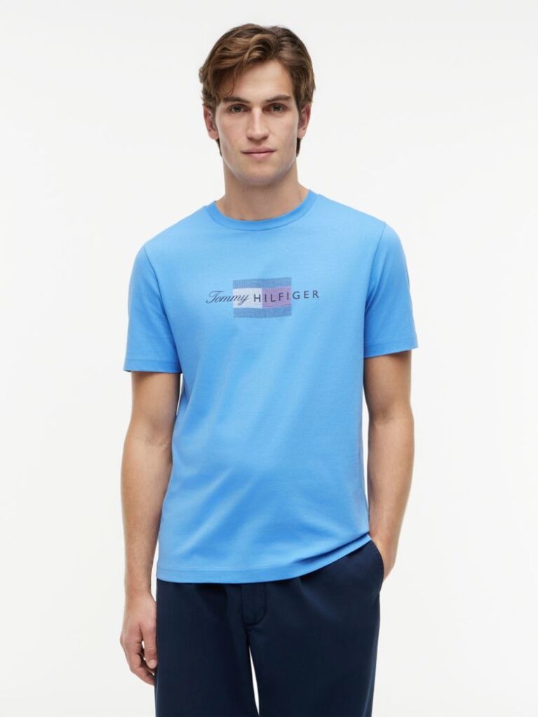 Μπλε T-shirt Με Σημαία  Άνδρες