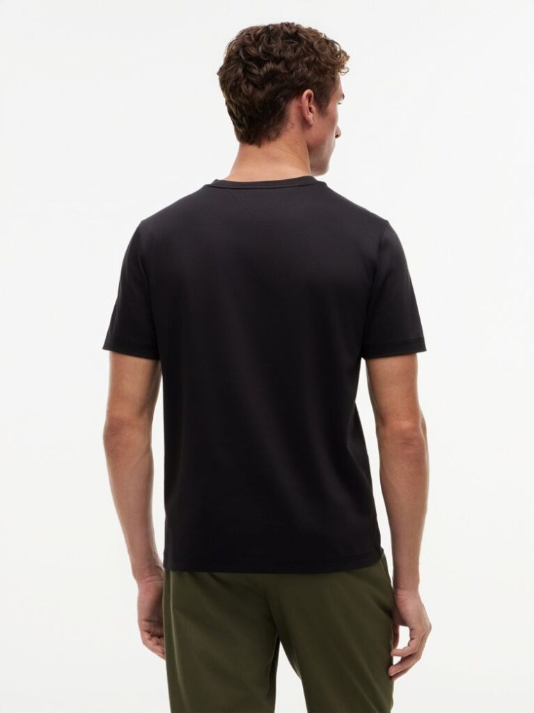 Μαύρο T-Shirt Με Κεντητό Tonal Λογότυπο  Άνδρες