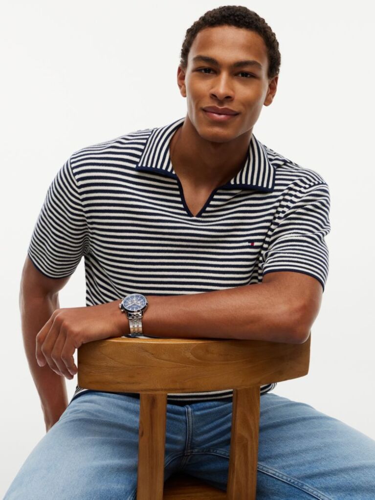 Multi Regular Fit Knit Polo Shirt  Men