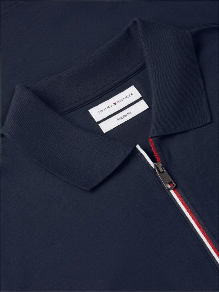 Blue Regular Fit Fluid Cotton Polo Shirt  Men
