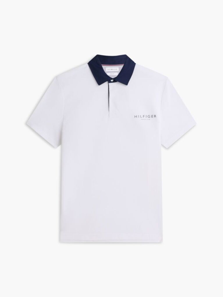White Classic Fit Pique Polo Shirt  Men
