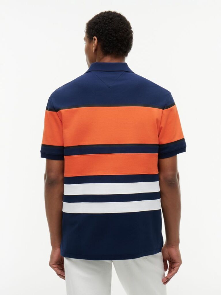 Multi Relaxed Fit Colour-Blocked Polo Shirt  Men