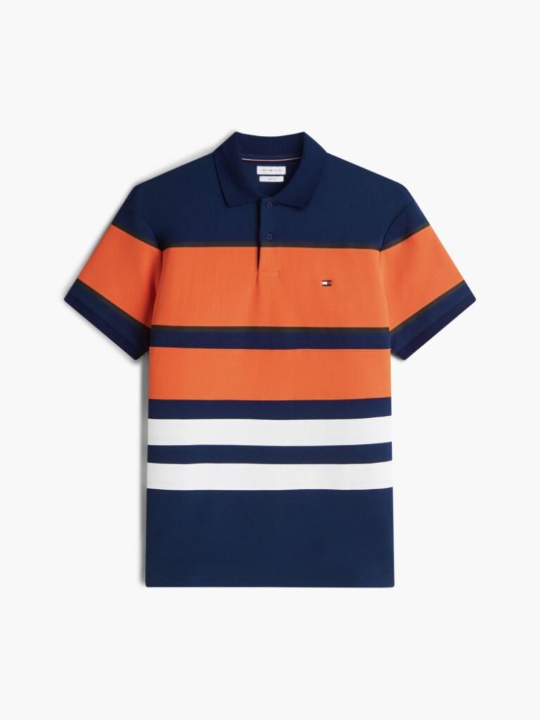 Multi Relaxed Fit Colour-Blocked Polo Shirt  Men
