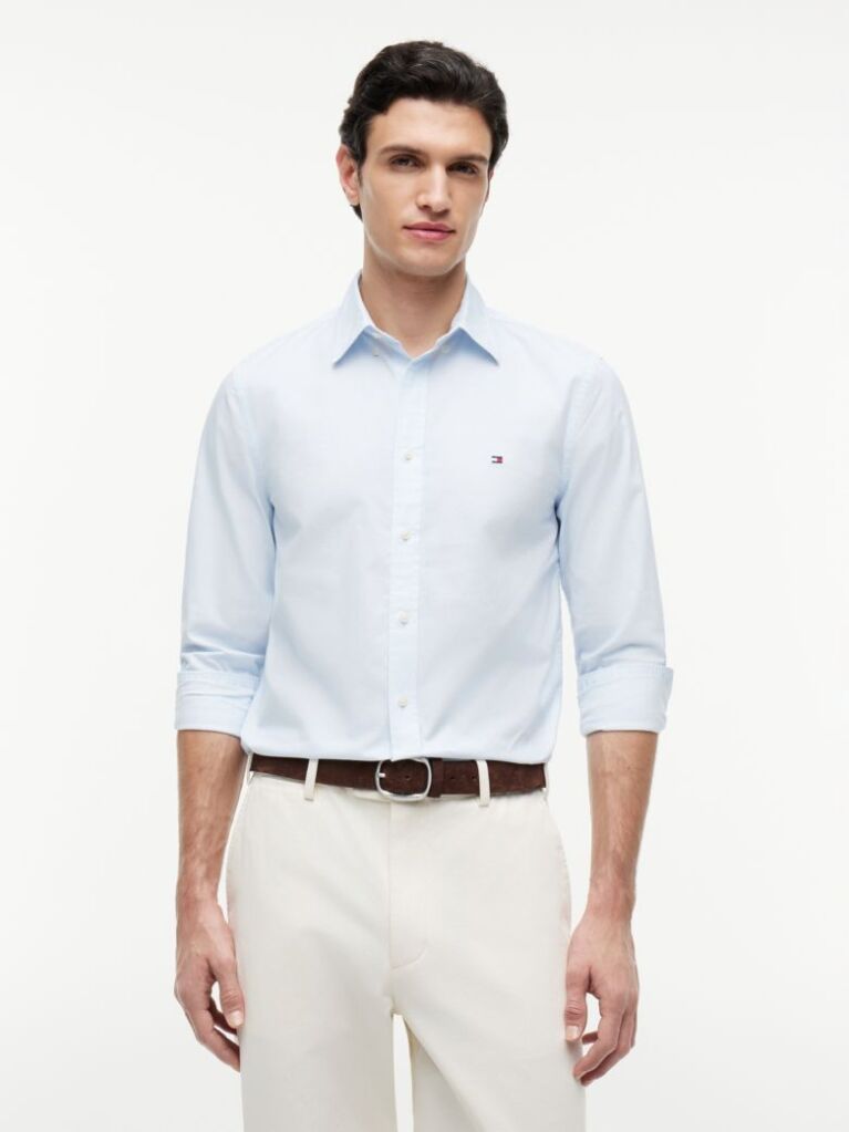 Multi Flex Poplin Small Print Shirt  Men