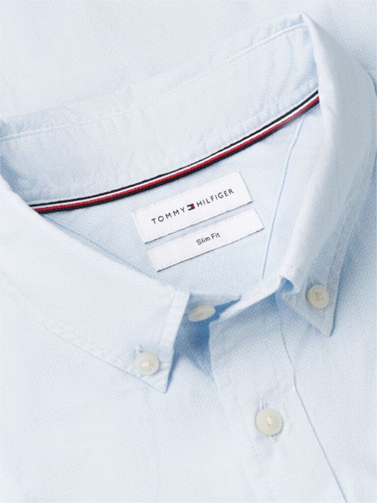 Multi Flex Poplin Small Print Shirt  Men