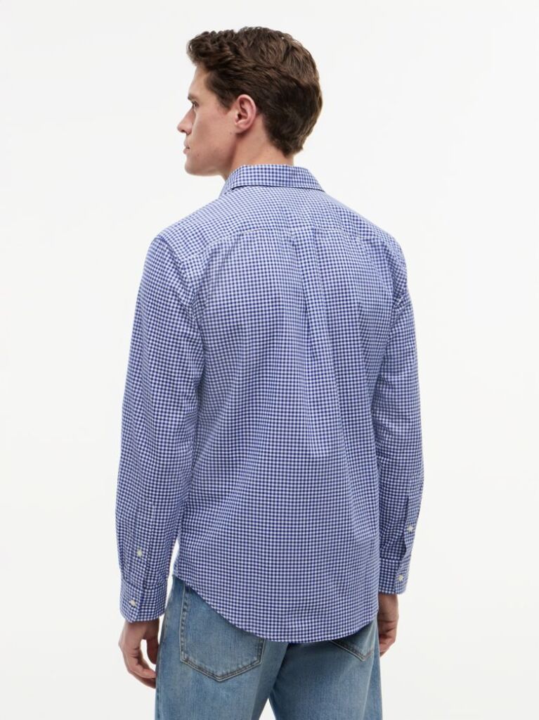 Multi Flex Poplin Gingham Shirt  Men
