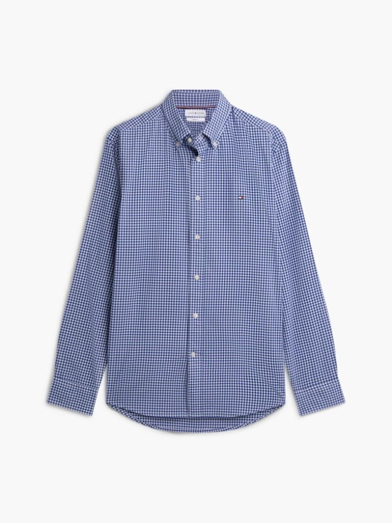 Multi Flex Poplin Gingham Shirt  Men
