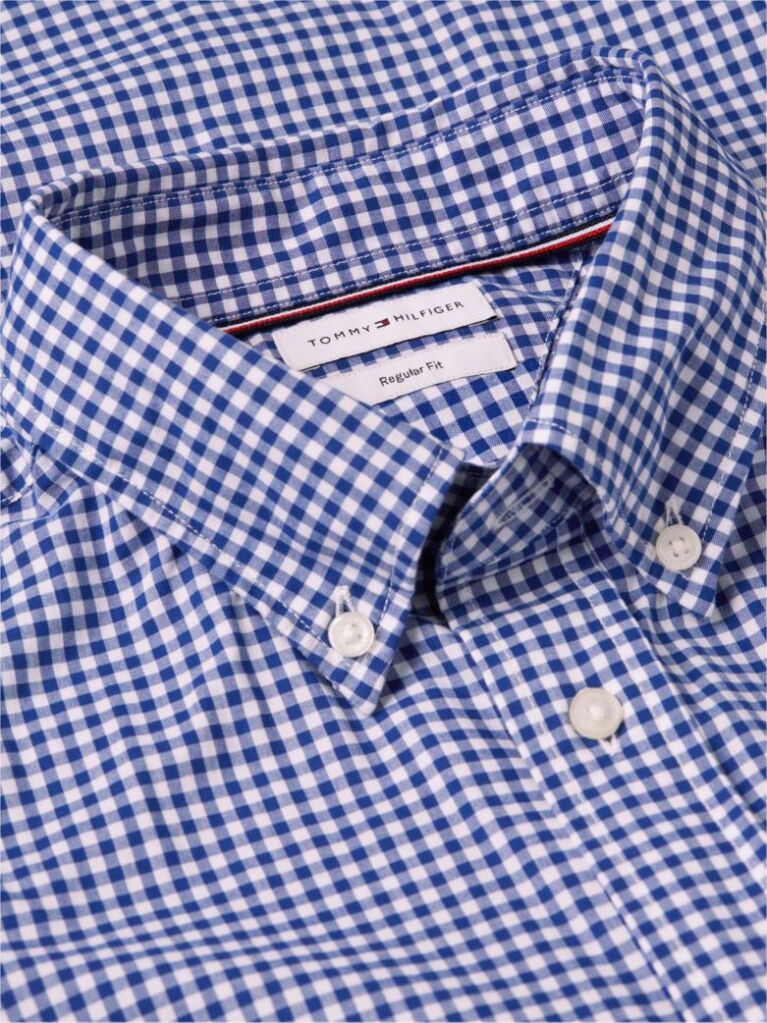 Multi Flex Poplin Gingham Shirt  Men