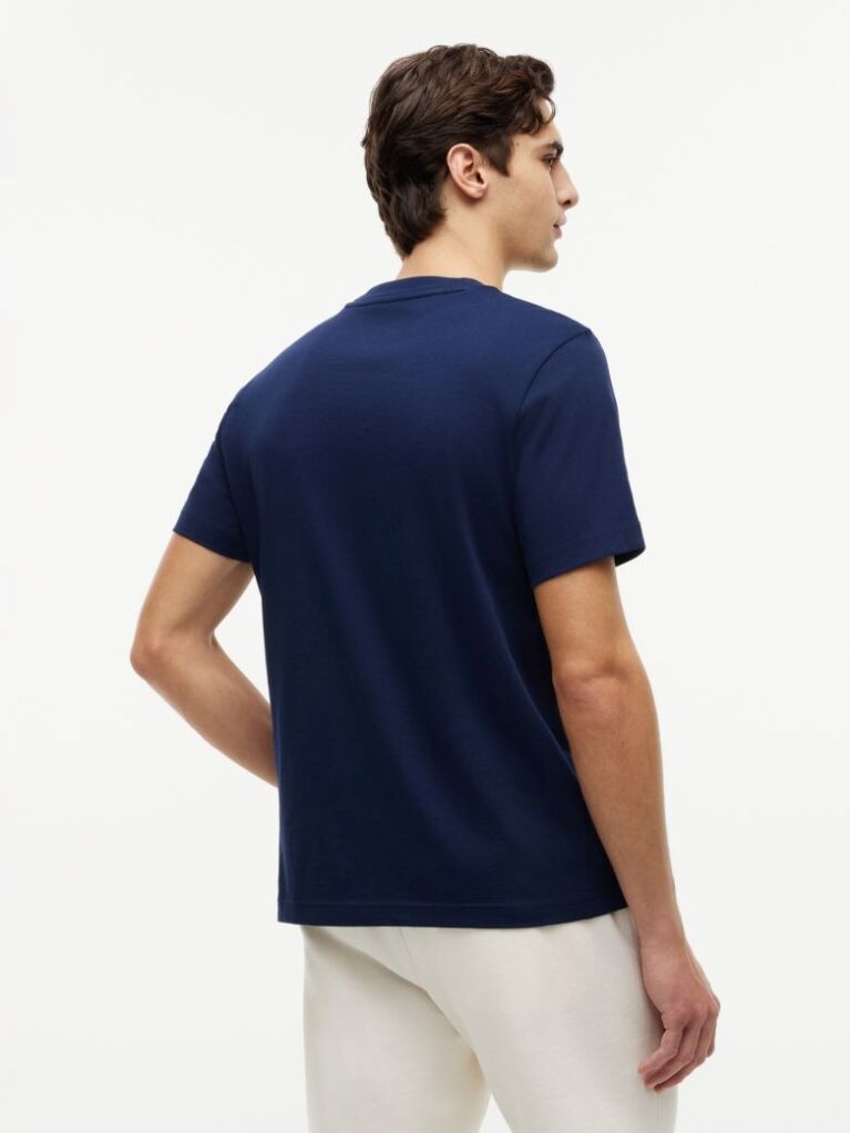 Blue Wavy Flag T-Shirt  Men