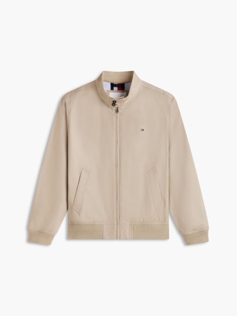 Beige Twill Harrington Jacket  Men