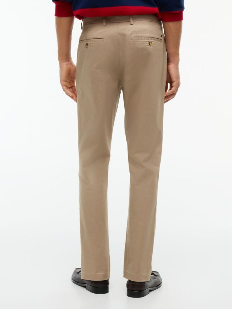 Μπεζ Denton Υφασμάτινο Παντελόνι Chinos Σε Slim Ίσια Γραμμή  Άνδρες