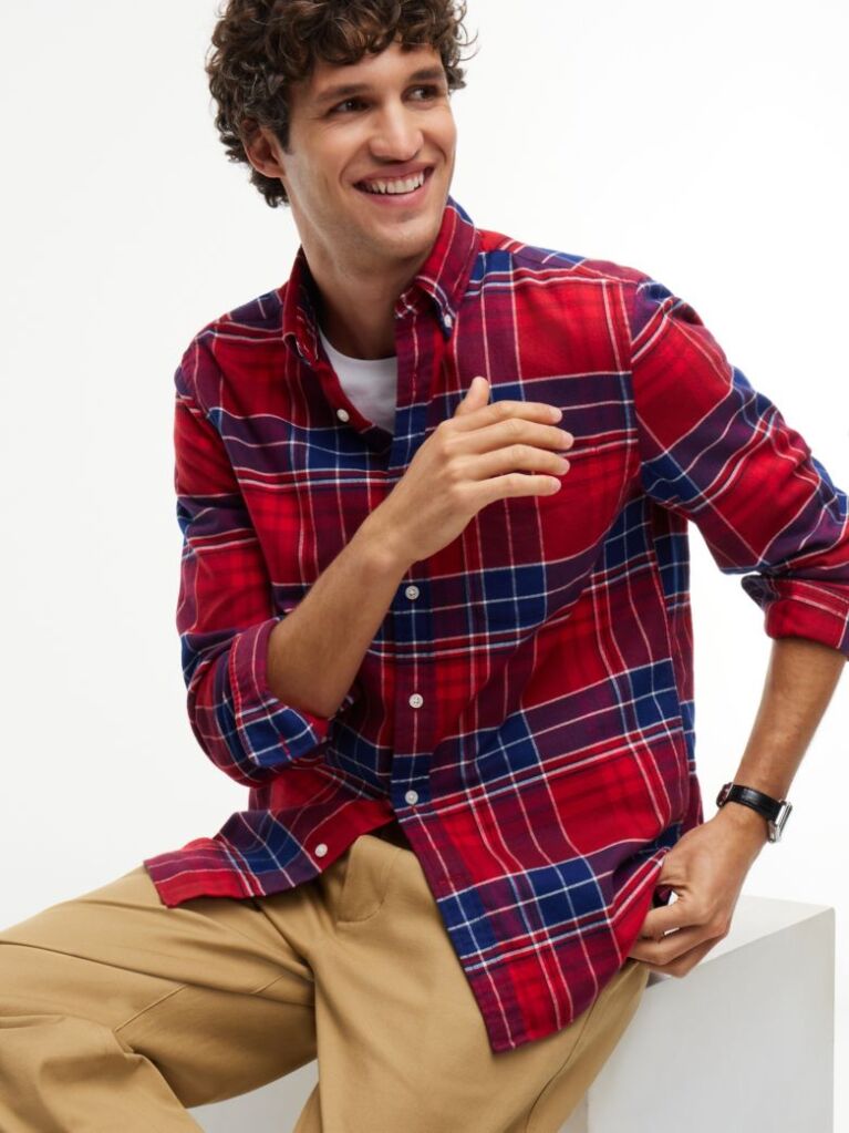 Multi Regular Fit Tartan Check Flannel Shirt  Men