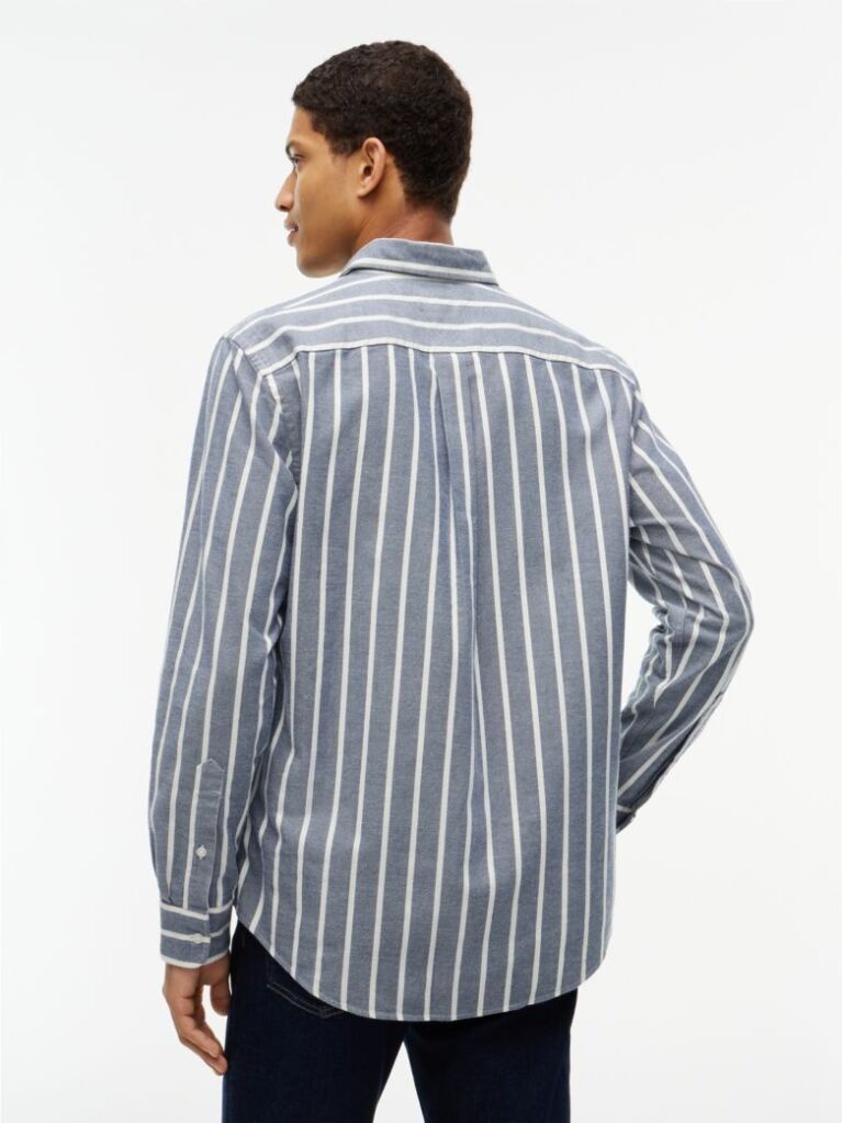 Multi Regular Fit Brushed Flannel Stripe Shirt  Men