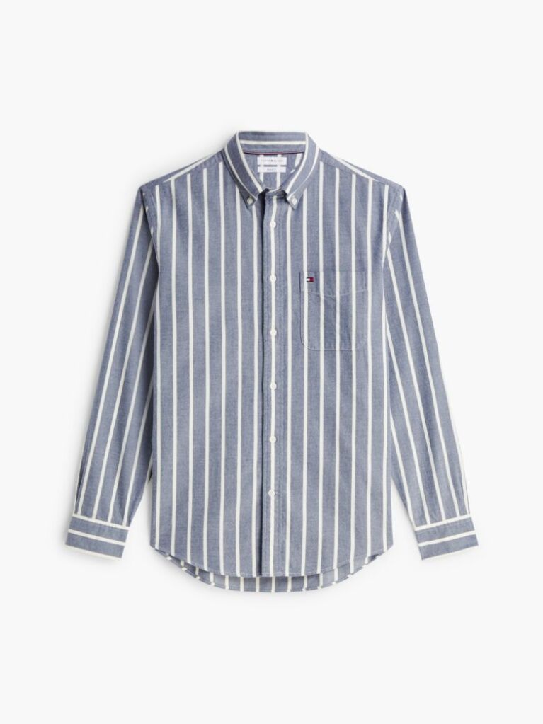Multi Regular Fit Brushed Flannel Stripe Shirt  Men