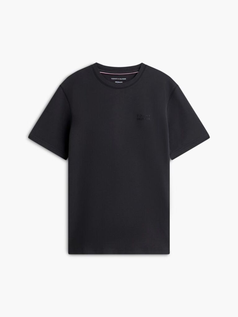 Μαύρο Performance Flex Βαμβακερό T-Shirt  Άνδρες