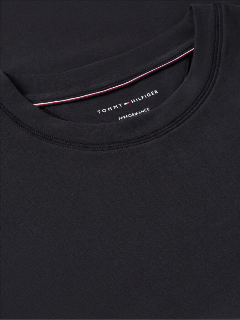 Μαύρο Performance Flex Βαμβακερό T-Shirt  Άνδρες
