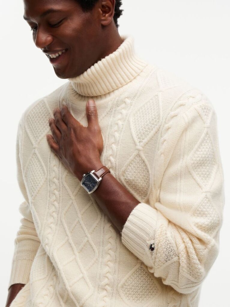 Beige New York Label Wool Blend Jumper With Cashmere  Men