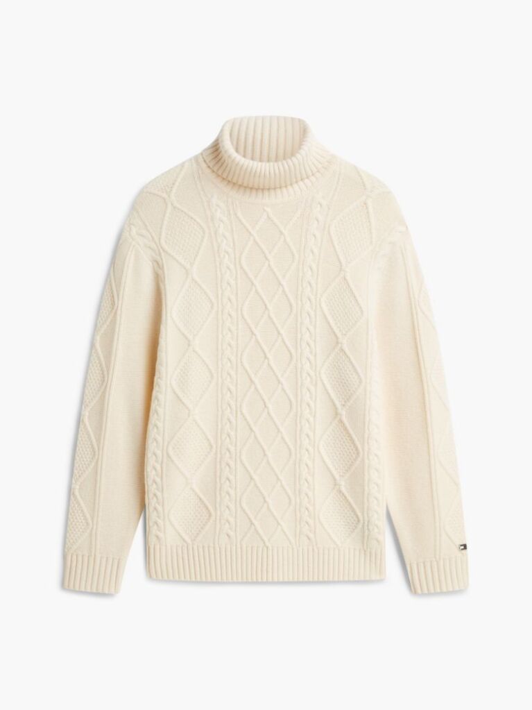 Beige New York Label Wool Blend Jumper With Cashmere  Men