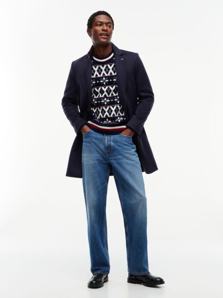 Multi Fair Isle Wool Blend Jumper  Men