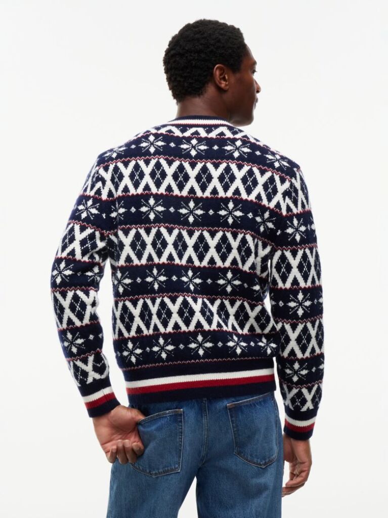 Multi Fair Isle Wool Blend Jumper  Men