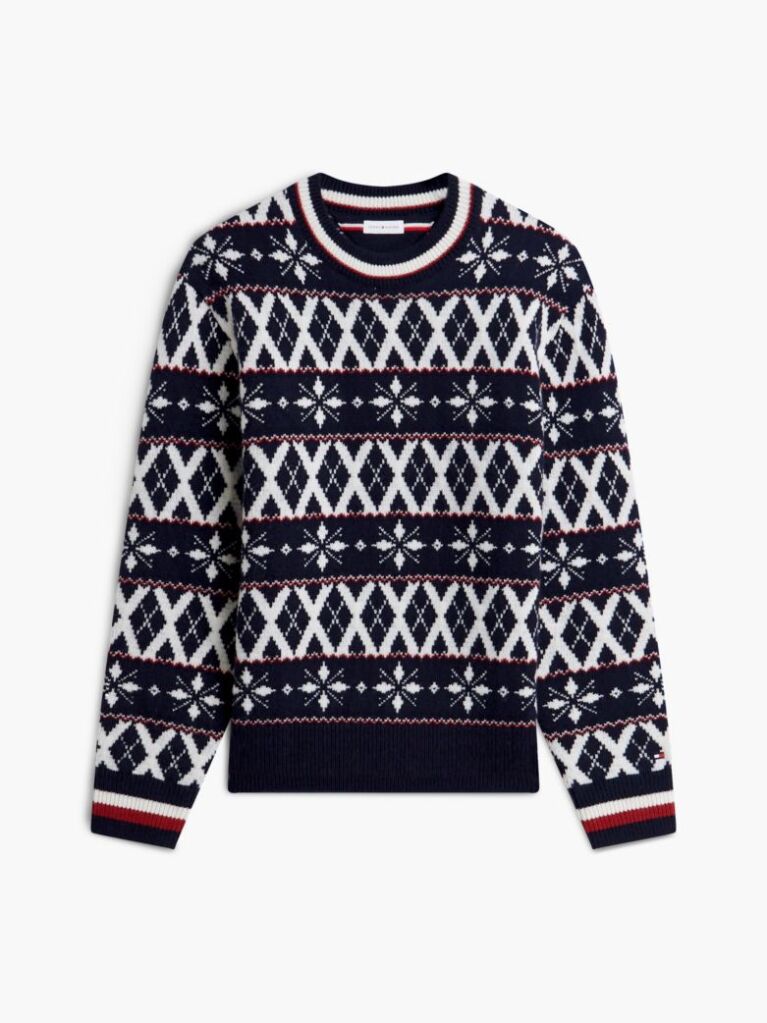 Multi Fair Isle Wool Blend Jumper  Men