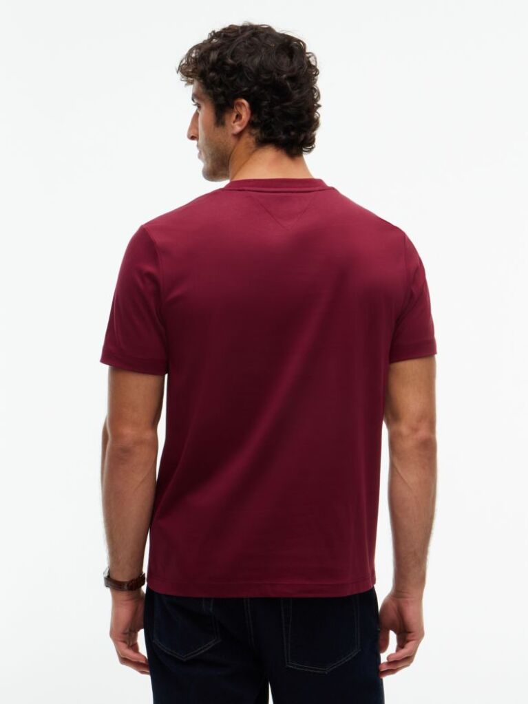 Red Logo Interlock Knit T-Shirt  Men