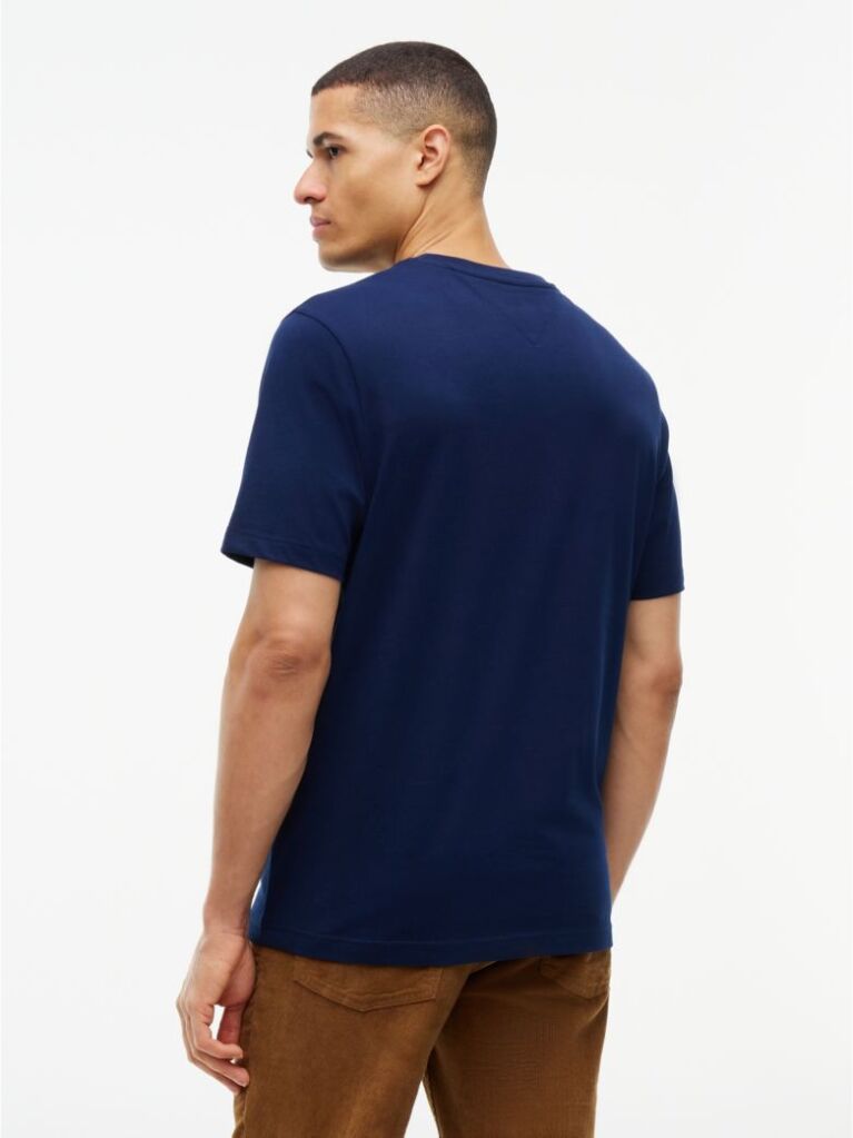 Blue Tonal Graphic Jersey T-Shirt  Men
